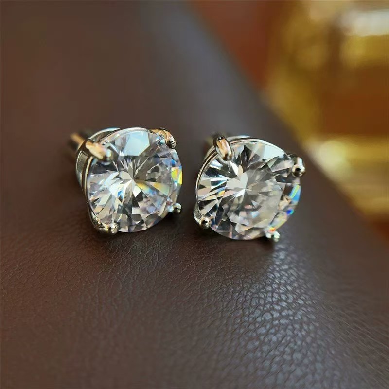 Square Baroque Pearl Pendant Earrings Island Vacation Earrings Elegant Simple Small
