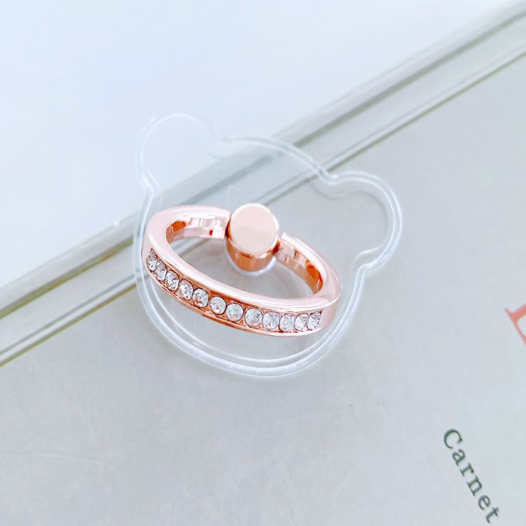 Rose gold diamond ring stand transparent acrylic ring stand transparent diamond ring buckle phone stand
