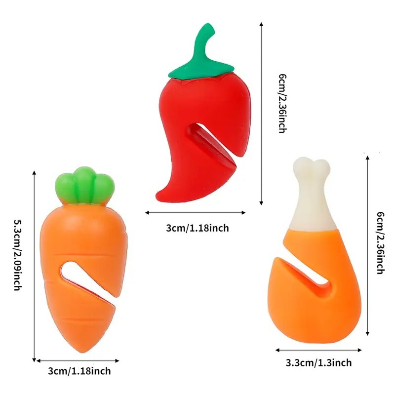 Silicone small carrot pot lid lifter anti-overflow device kitchen practical small tool sellable