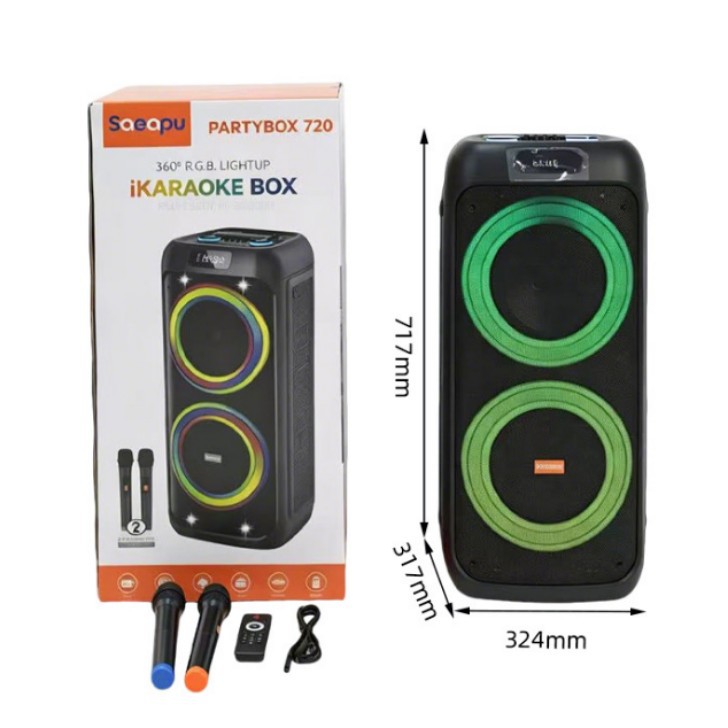 8.5-inch PARTYBOX720 Bluetooth Speaker Outdoor Square Dance Bass Trolley Speaker