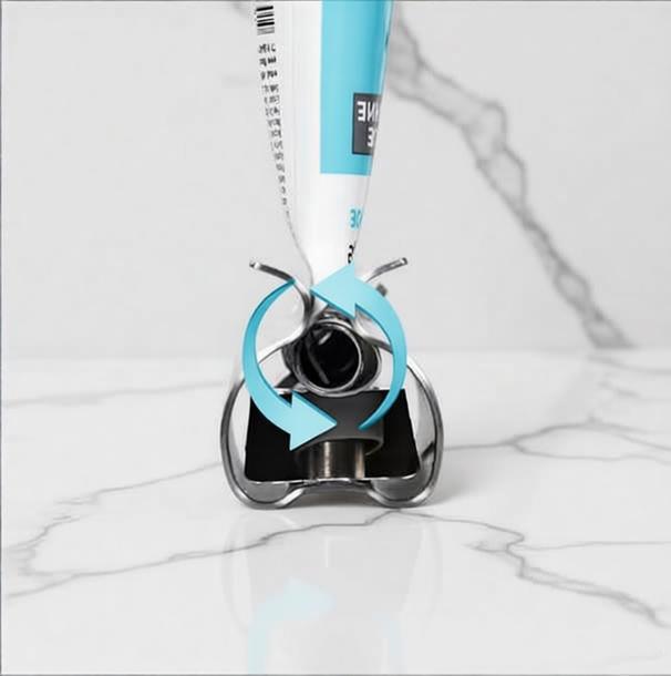 Household Lazy Person Toothpaste Squeezer Stainless Steel Toothpaste Squeezer Manual Rotating Face Wash Toothpaste Squeezer