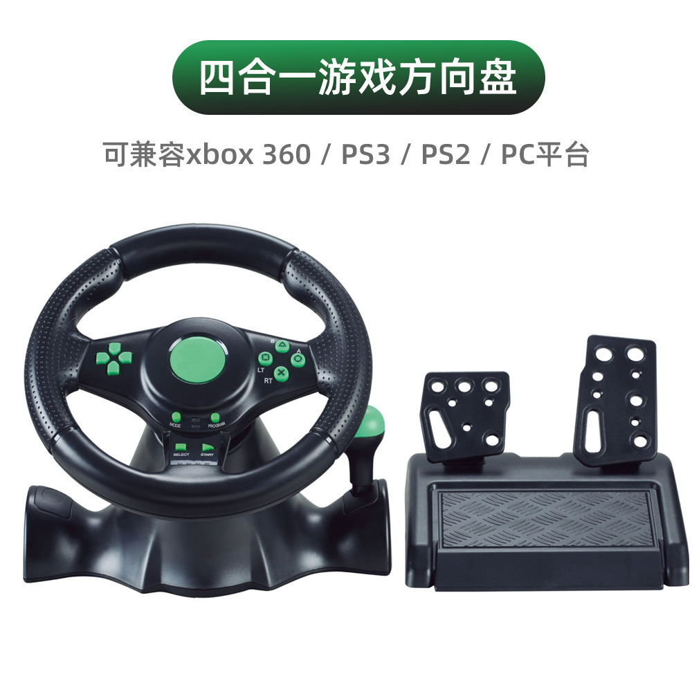Racing game steering wheel handle Xbox 360/PS2/PS3/PC USB racing steering wheel handle