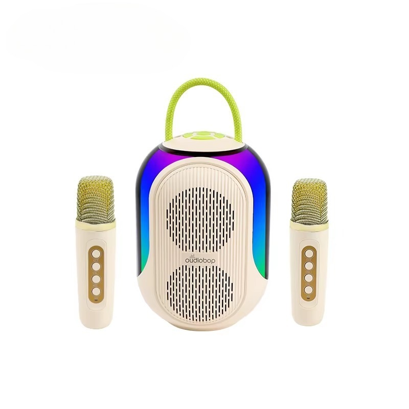 Microphone KTV Microphone Speaker All-in-One Handheld Wireless Bluetooth Children's Home Dual Channel Heavy Bass