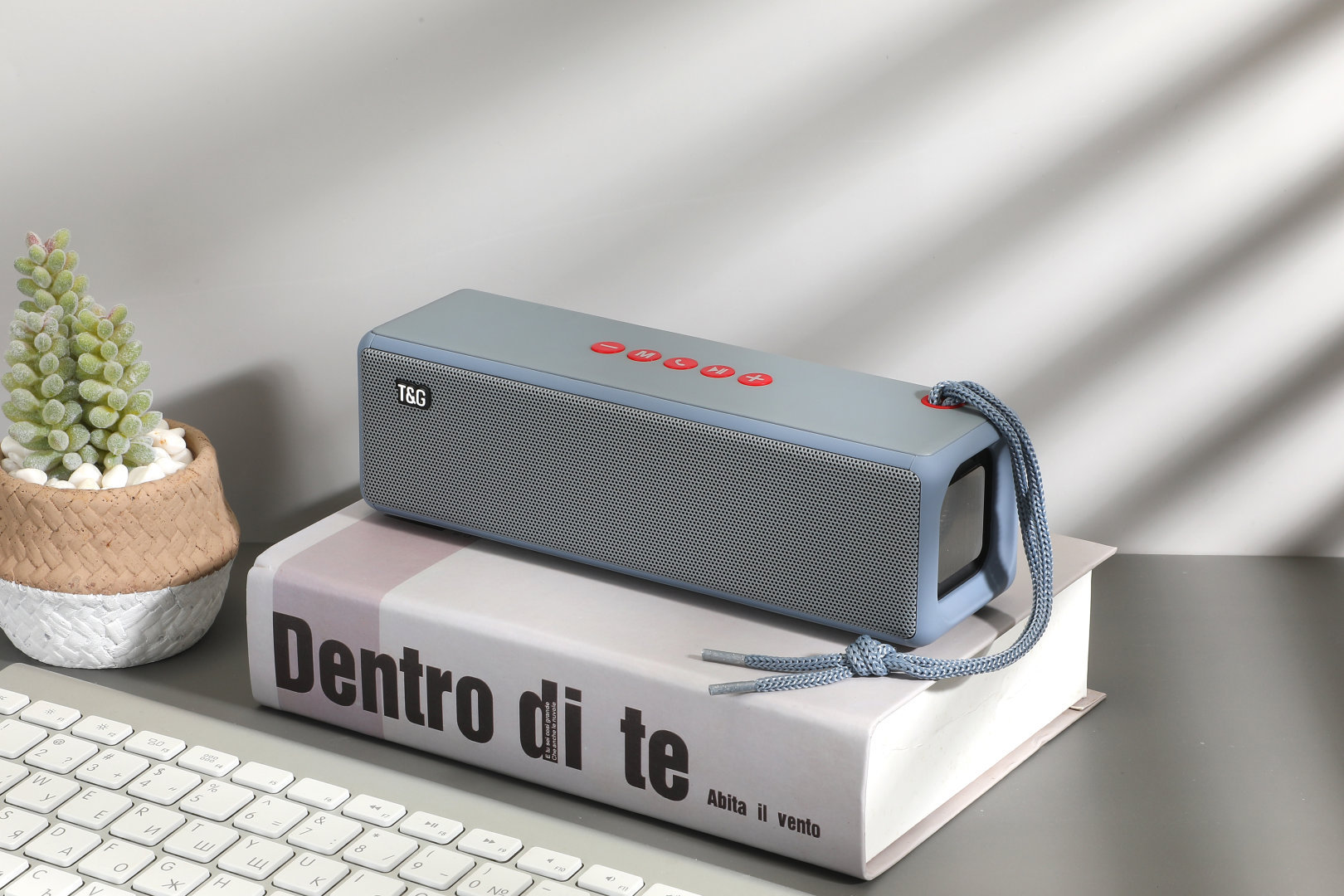 Stereo Dual Channel Long Strip Bluetooth Radio Speaker Portable Outdoor Party Music Player TG