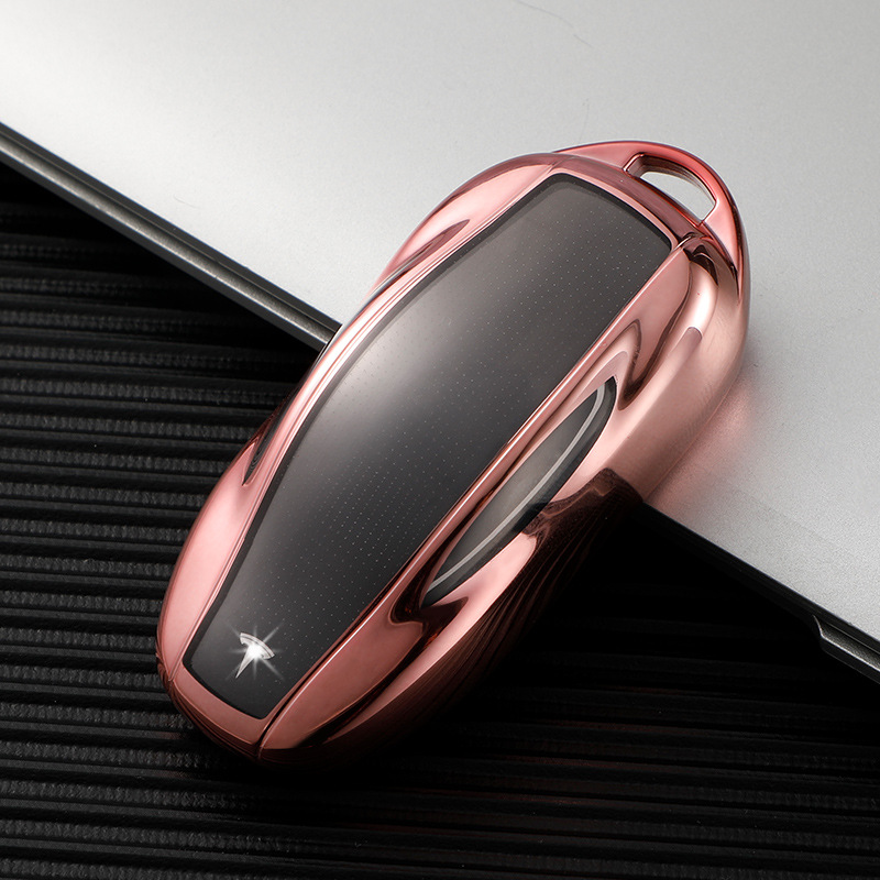 For Tesla Key Case Model Y/Model 3 Card Shell Model S/X Car Bag Buckle Female