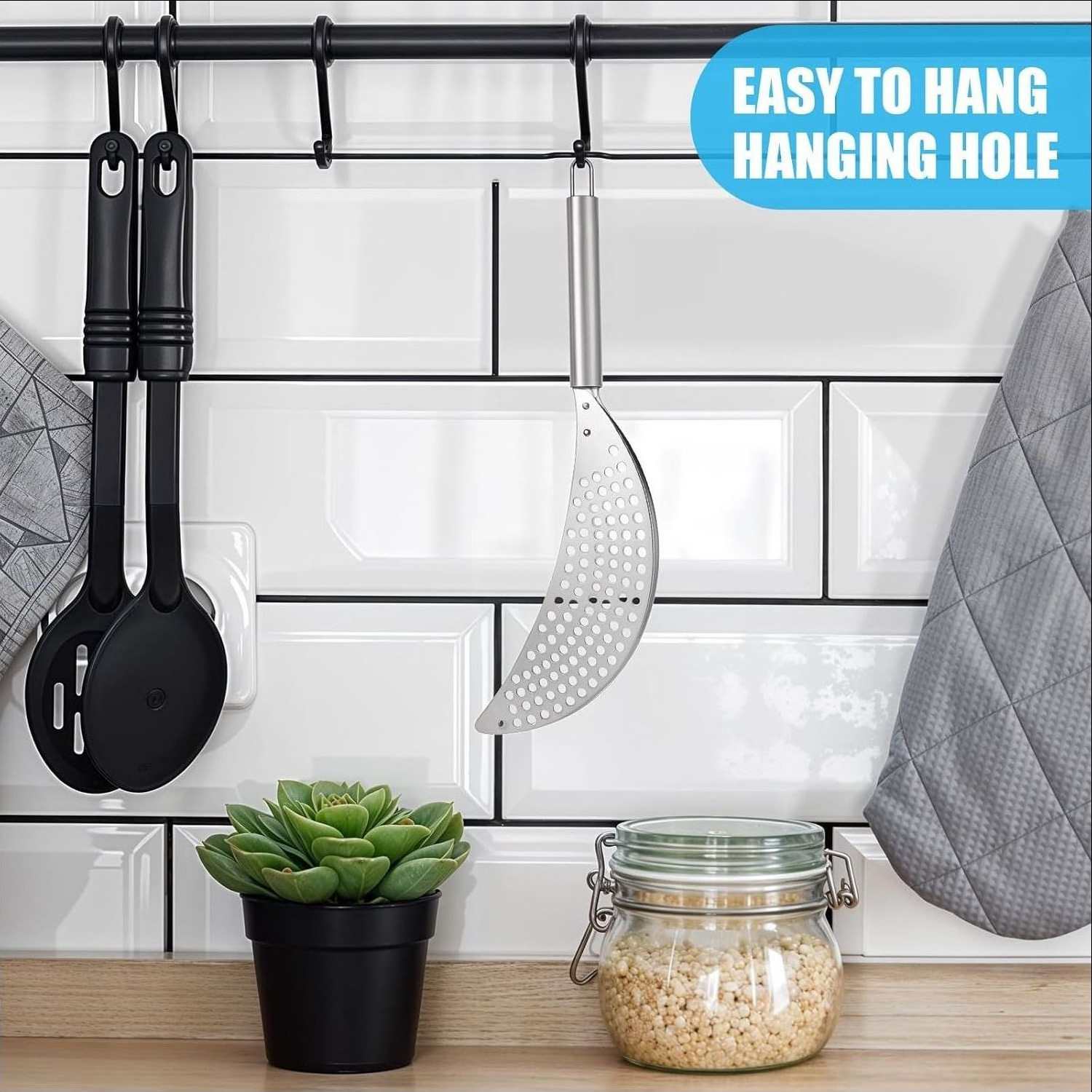 Stainless steel strainer baffle filter kitchen gadget pot edge slag removal vegetable strainer washing basin