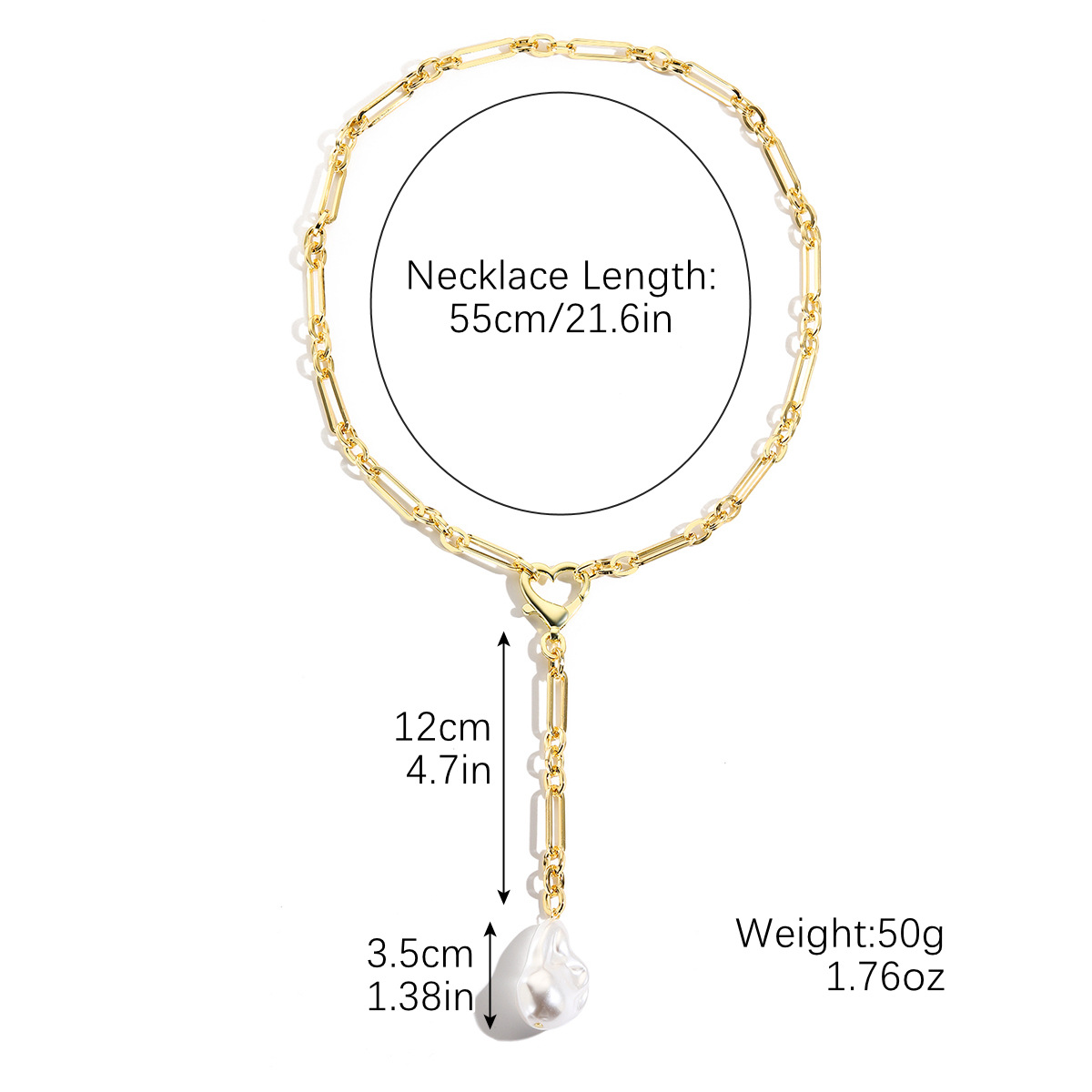 Jewelry simple pearl long necklace niche long Y-shaped pearl necklace