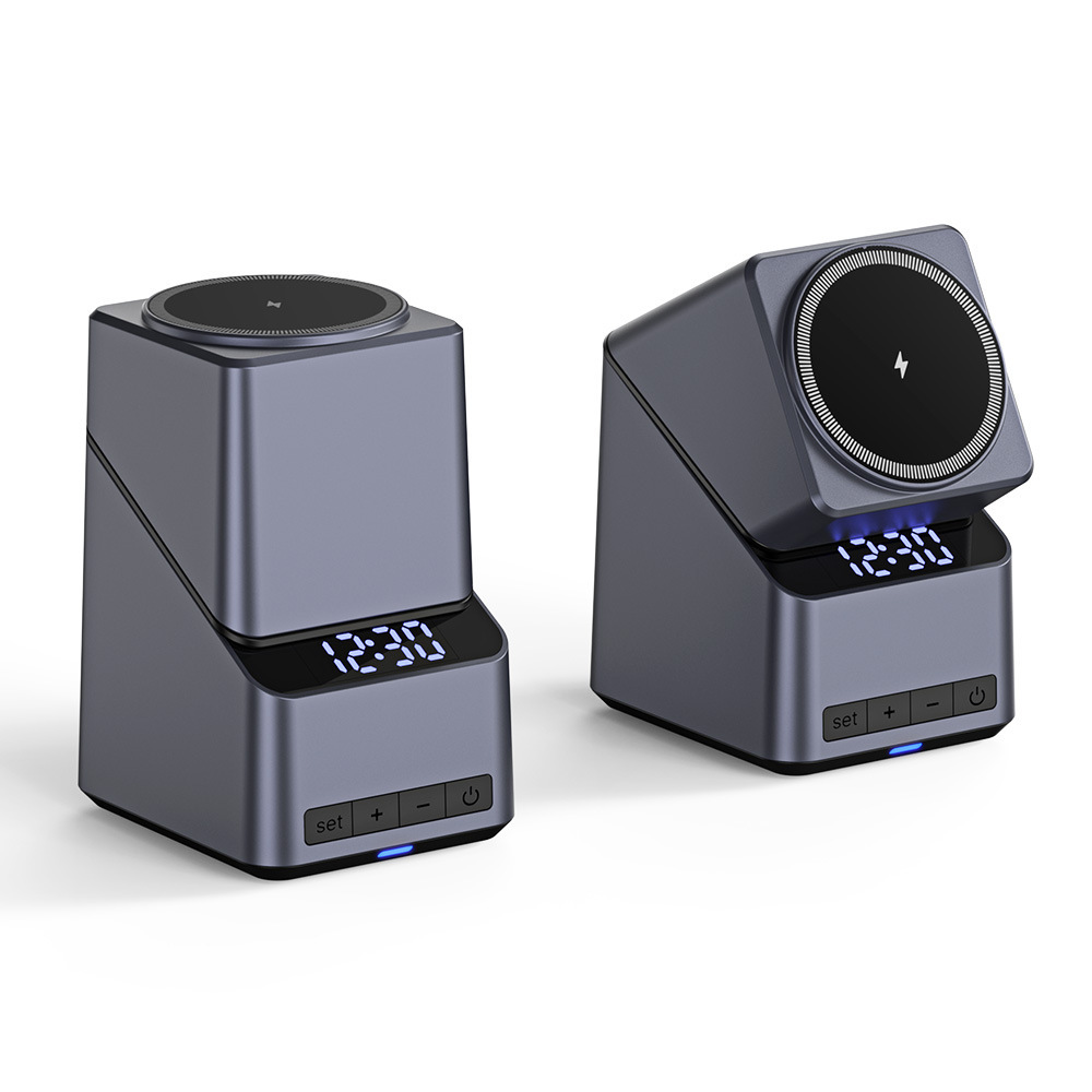 Four-in-one magnetic wireless charger fast charging foldable stand earphone watch phone wireless charger
