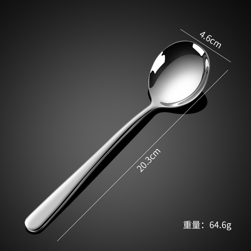 Thickened 304 stainless steel tableware knife fork spoon, elegant series, Western food set, steak knife, dinner fork, hotel supplies