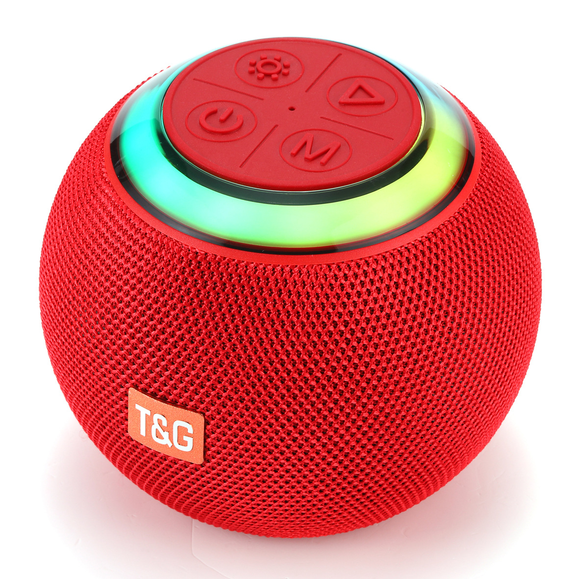 TG683 Bluetooth Speaker Round Colorful Light Card Slot U Disk Portable Large Horn Mini Subwoofer Sphere Speaker