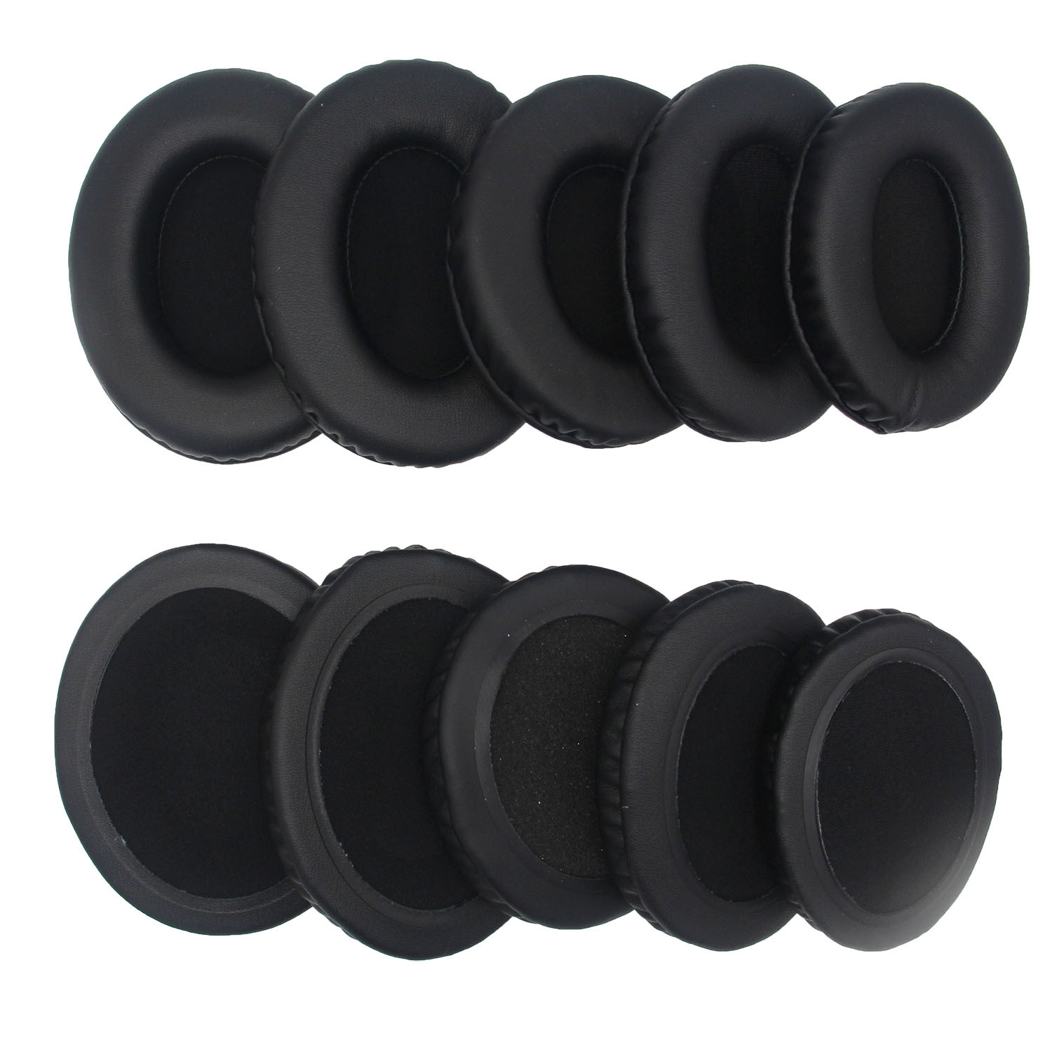 Oval universal headphone earpads 90*70 95*75 100*80 105*85 110*90mm protein leather ear cushions