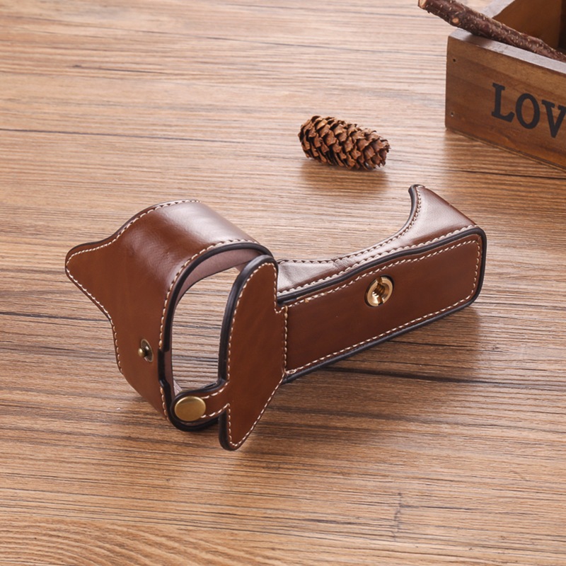 Camera bag for Nikon Z6II ZFCZ5 leather case Z7 D750 half case D850 protection D810 D800E base