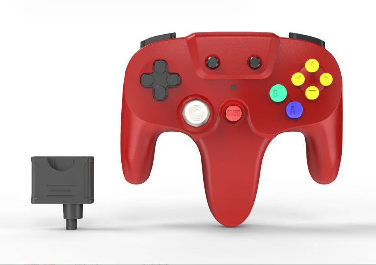 N64 Wireless Gamepad N64 Console Interface Wireless Gamepad Multi-Color 2.4G Wireless Gamepad