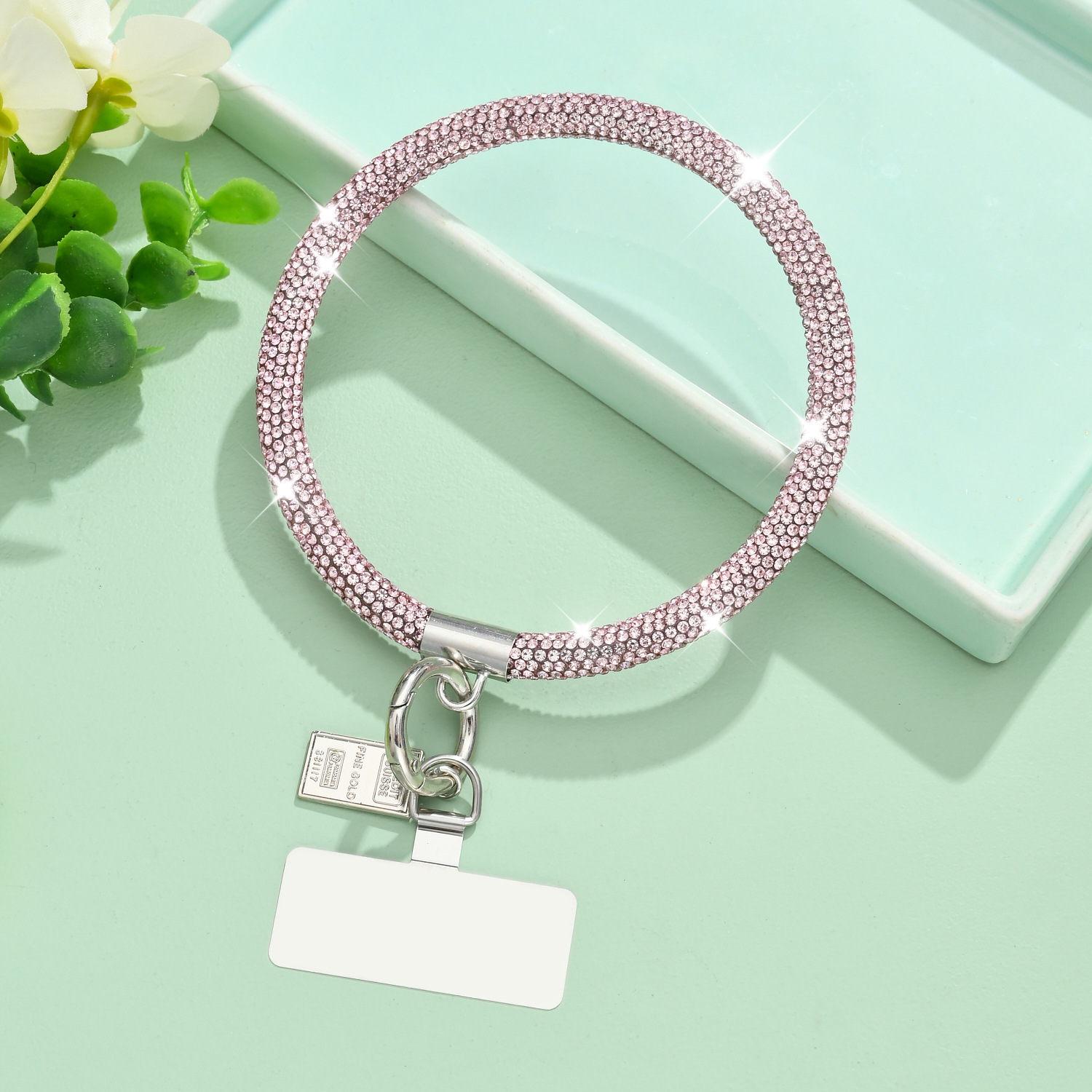 Round lanyard phone lanyard phone pendant rhinestone lanyard phone chain