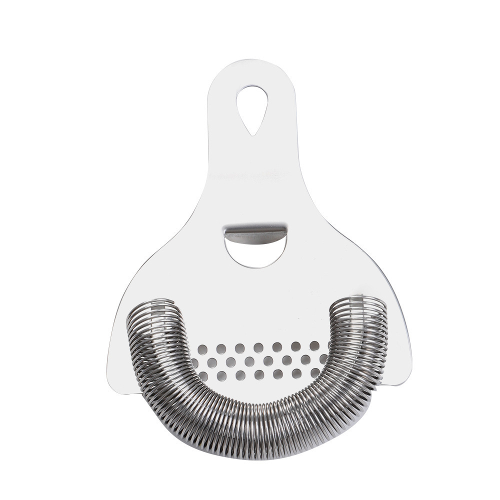 Stainless Steel Ice Strainer Cocktail Jigger Ice Block Strainer Bar Tool