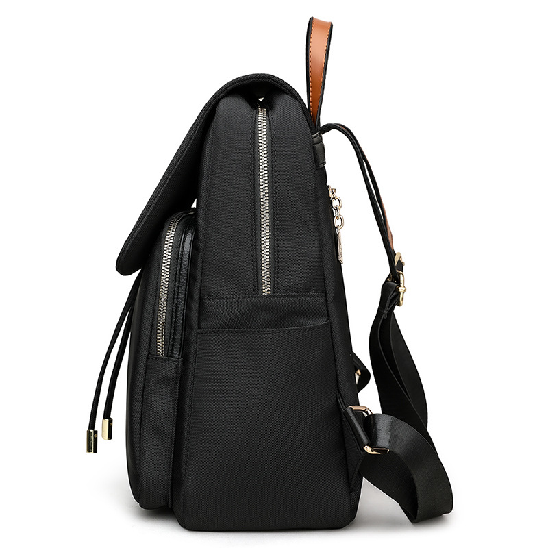 2025 new nylon double-shoulder bag women's casual business commuting women's backpack simple backpack
