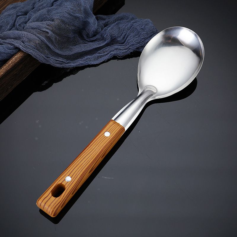 Stainless steel spatula spoon kitchen utensil set complete household cooking spoon spatula slotted spoon hotel supplies