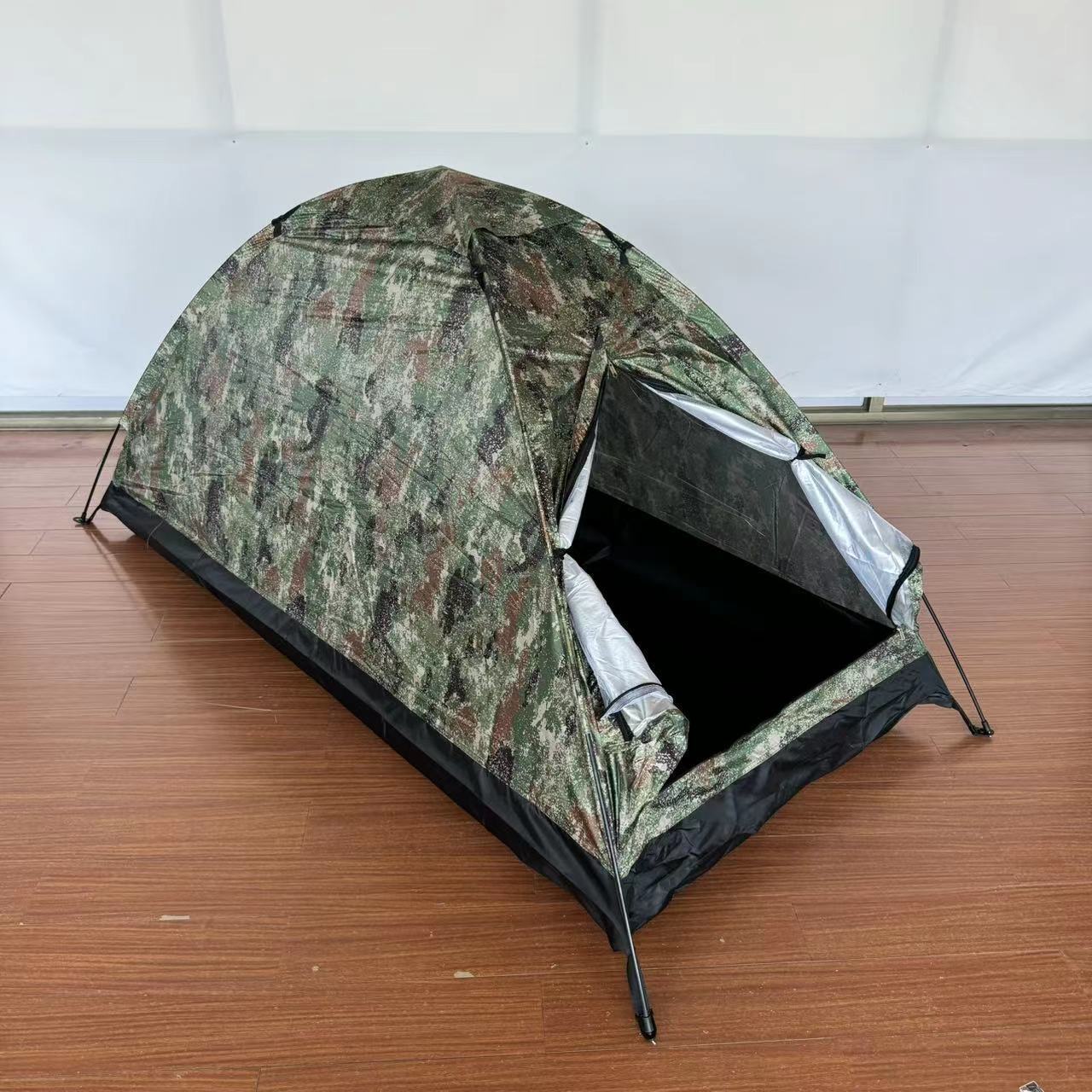 Outdoor tent, automatic portable camping beach tent, double-layer folding quick-open no-setup tent