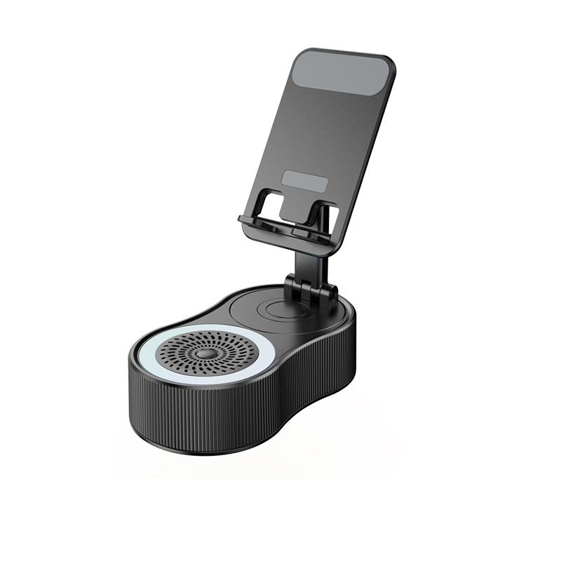 360 Rotating Audio Lift Phone Holder Charger Bluetooth Speaker Mini Portable Atmosphere Lamp