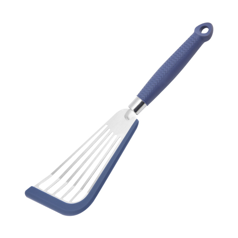 Silicone Cooking Fish Slotted Spatula Household Kitchen Stir-fry Spatula Stainless Steel Steak Spatula Non-stick Pan Kitchenware