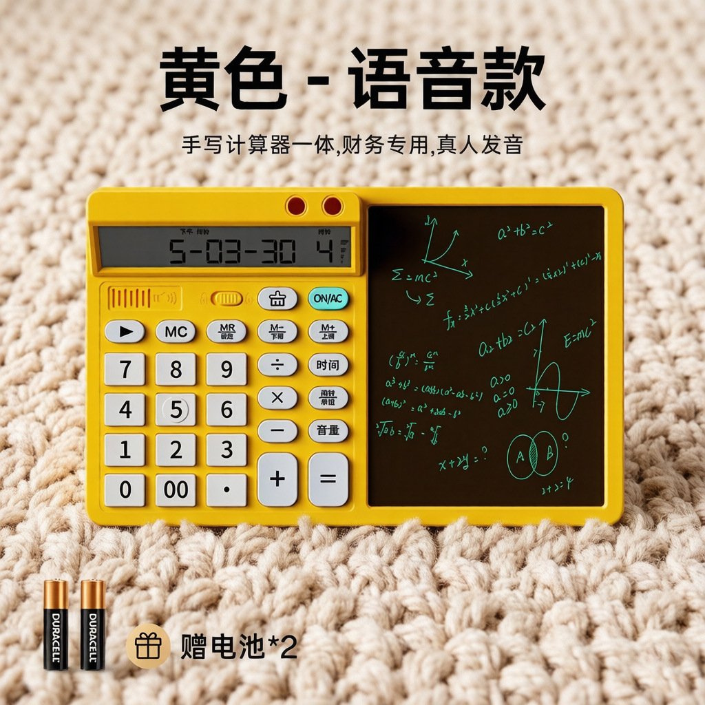 Calculator LCD Writing Board Dual Power Supply Business Gift Teacher's Day Gift Office Computer Memo