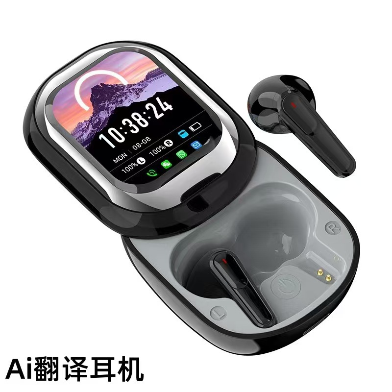 New TWS In-Ear Bluetooth Headphones with Screen, Noise Cancelling, Transparent Touch Screen SE-ONE