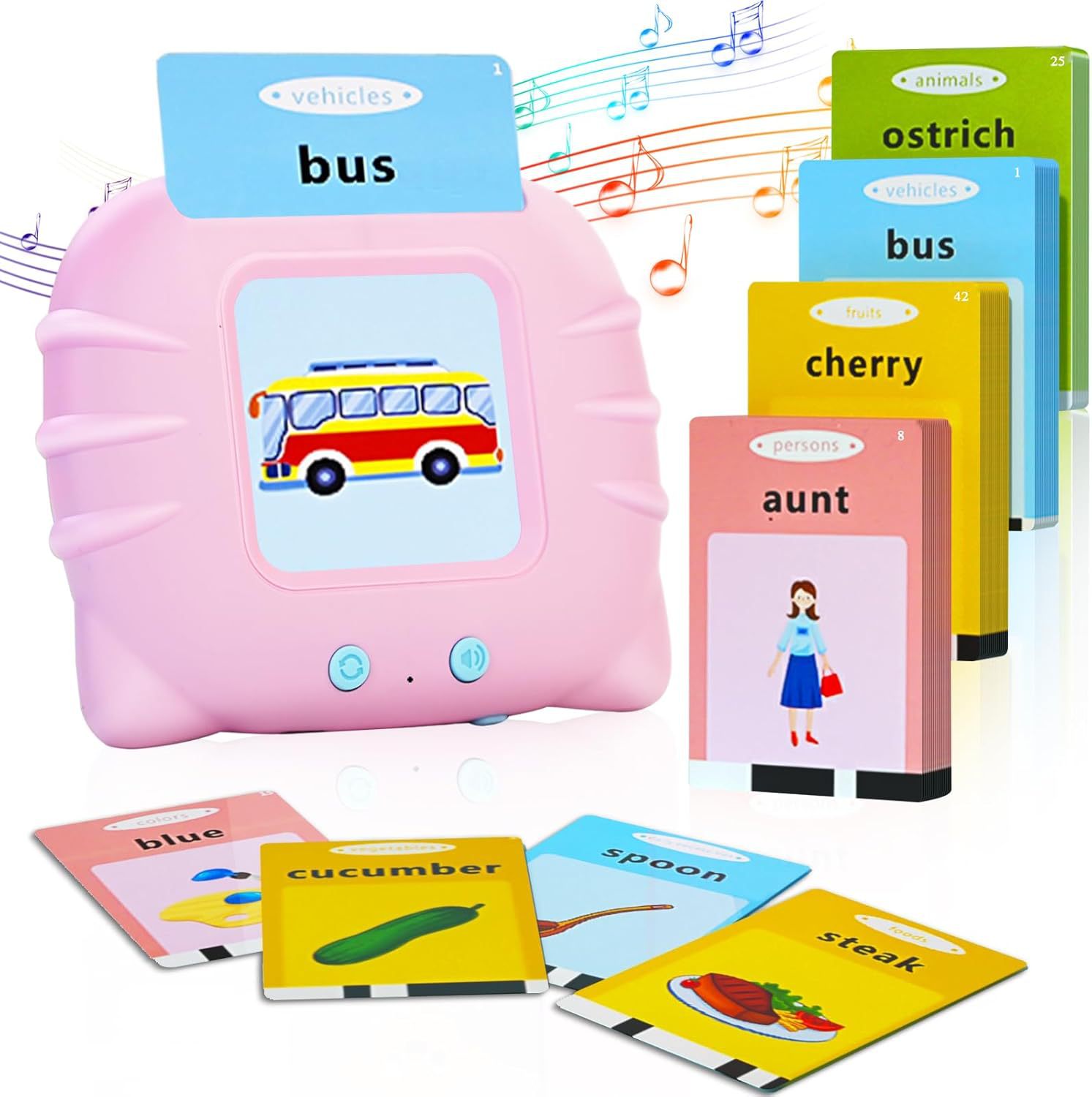 Flash Cards Cat Card Machine Children's English Enlightenment Early Education Learning Machine Card Insert Machine