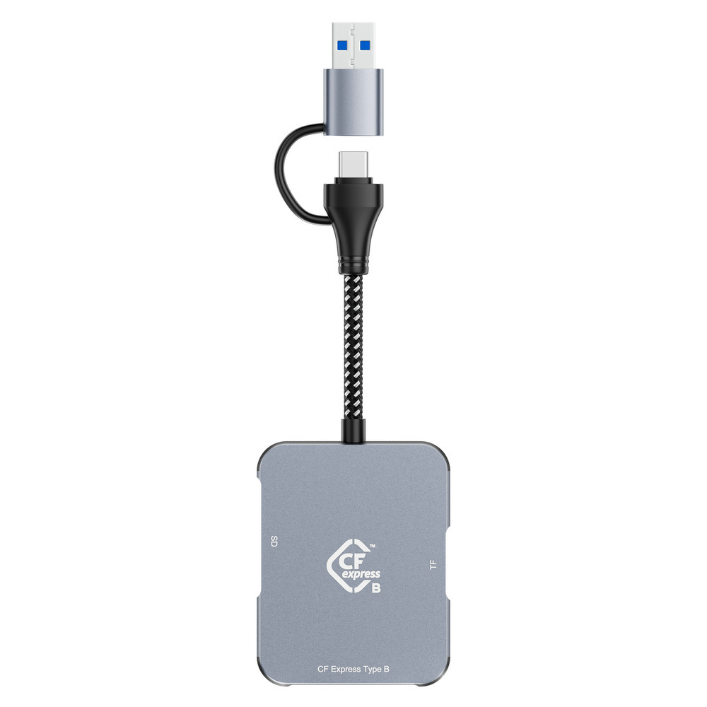 USB 3.2 Gen2 10Gbps High-Speed 2-in-1 Card Reader CFexpress Type B/SD Card Reader