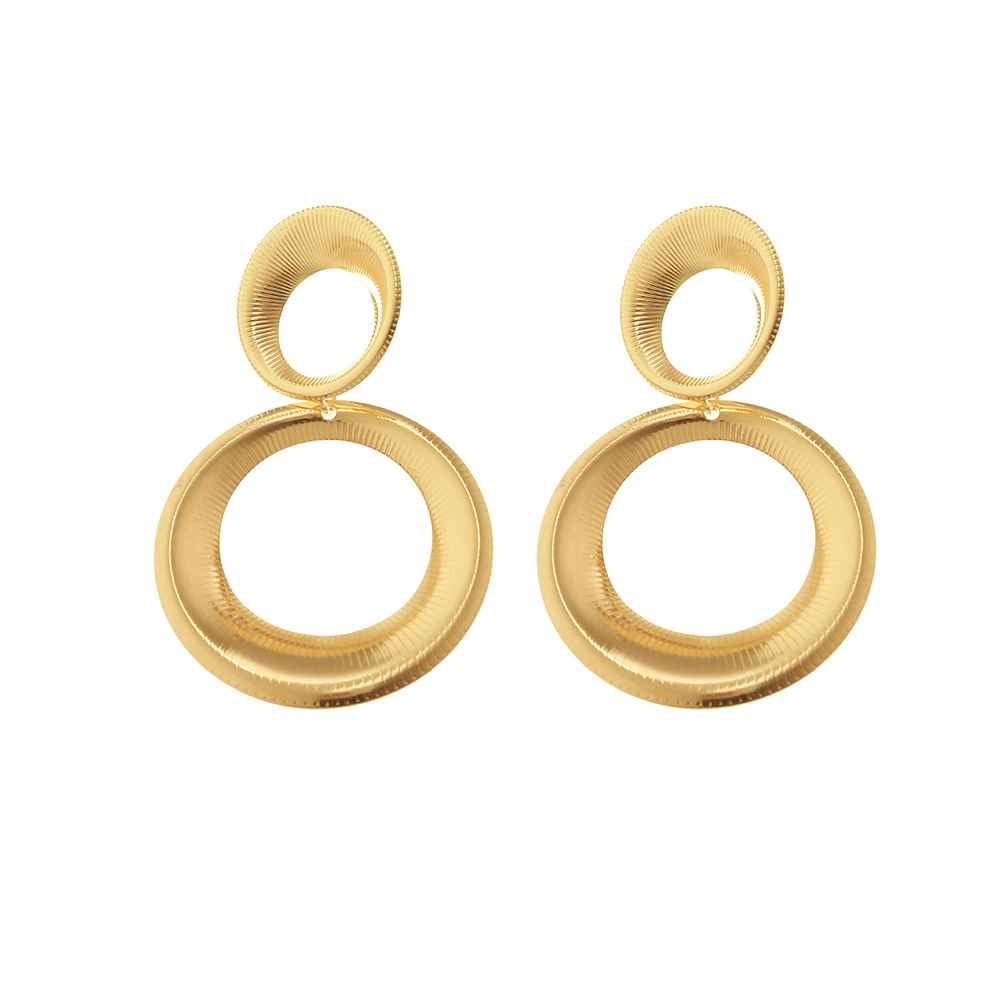 EZ4185 Accessory Alloy Electroplated Teardrop Earrings Women's Gourd Earrings
