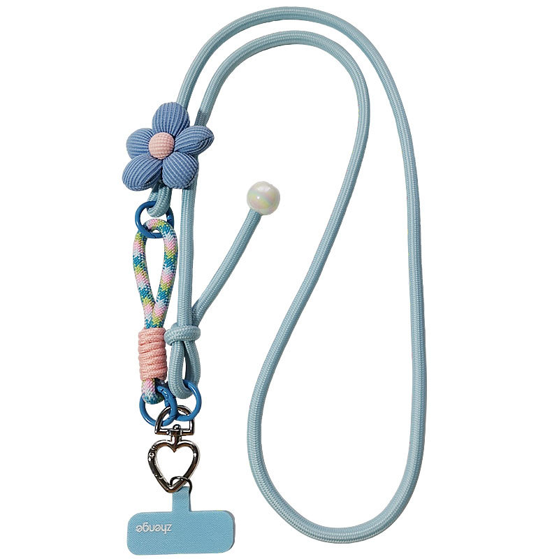 Phone strap crossbody adjustable neck long women's wrist short braided rope multifunctional outdoor travel climbing rope