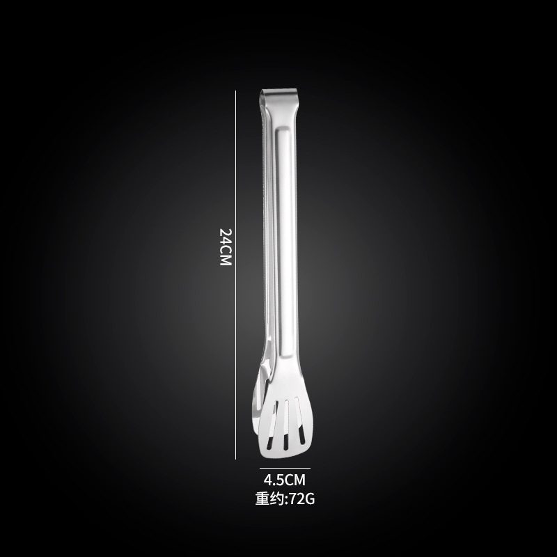 304 stainless steel food clip thickened barbecue clip fried steak bread barbecue clip outdoor self-service food clip