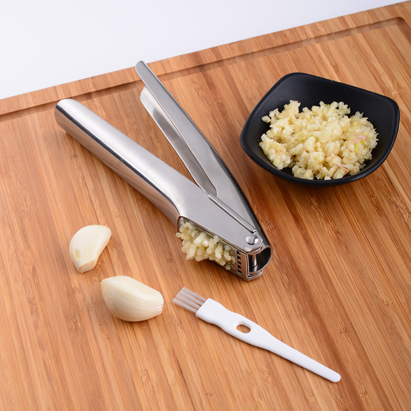 304 stainless steel thickened garlic press garlic press household manual ginger juice garlic puree masher modern simple thick