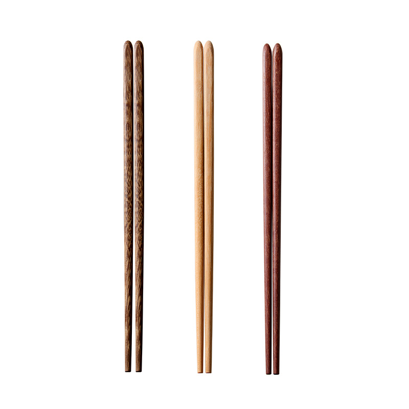 【Hedouc】Kitchen Tableware Chopsticks Home Wooden Chopsticks High Temperature Resistant Chicken Wing Wood Red Sandalwood Wood Fragrant Wood 5 Pairs