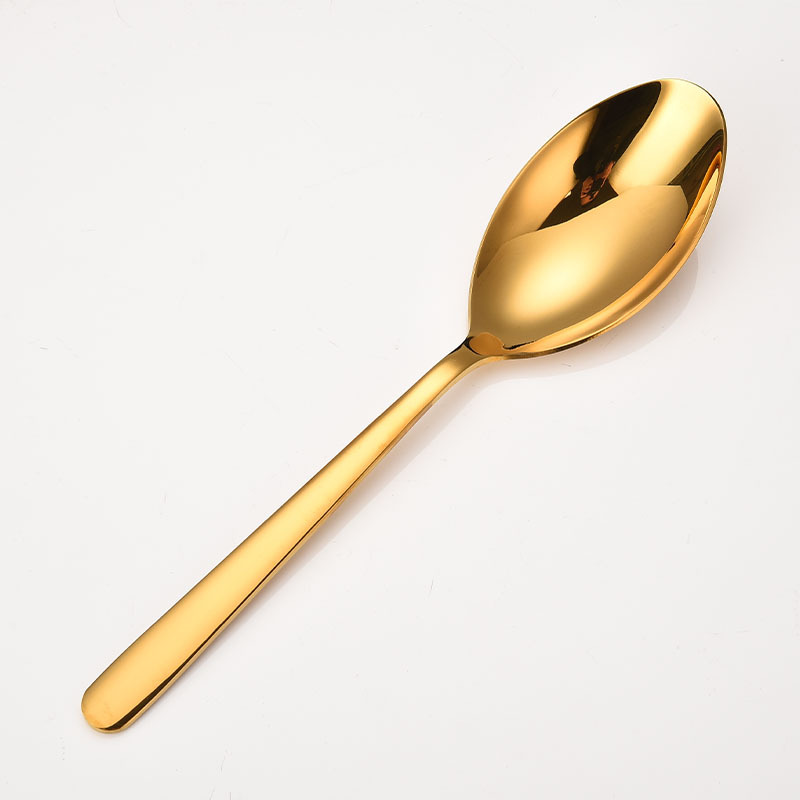 Serving Spoon 304 Stainless Steel Tableware Thickened Spoon Bright Hotel Serving Spoon Serving Spoon