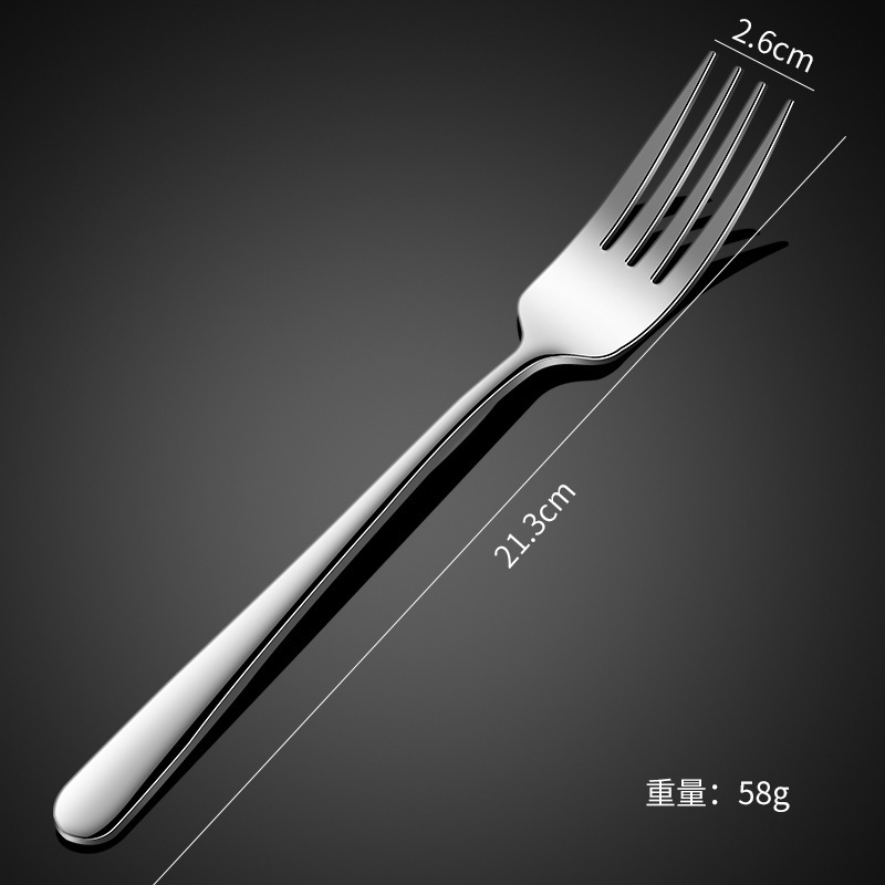 Thickened 304 stainless steel tableware knife fork spoon, elegant series, Western food set, steak knife, dinner fork, hotel supplies