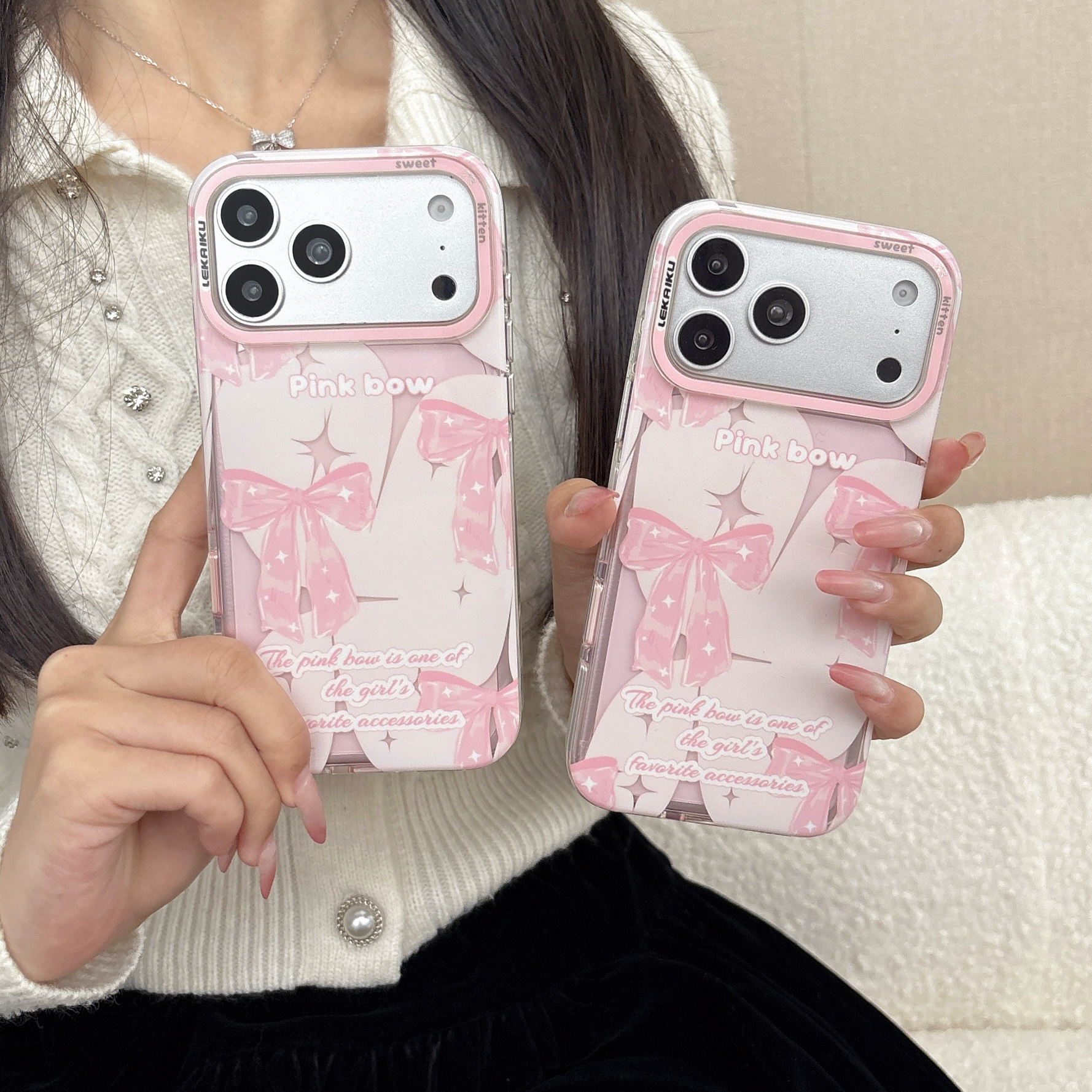 For iPhone 17 Pro Max Graffiti Side IMD Phone Case Apple 16 Full Screen Bear Cartoon Transparent Case