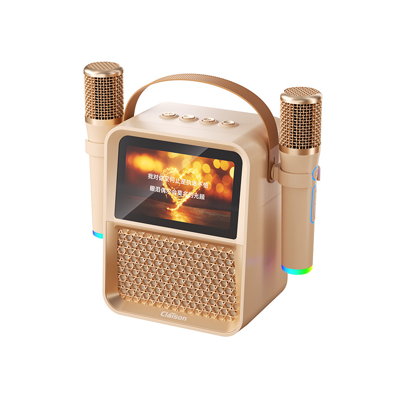 Kelaixun T116 home KTV lyrics speaker home microphone K song all-in-one with display speaker set