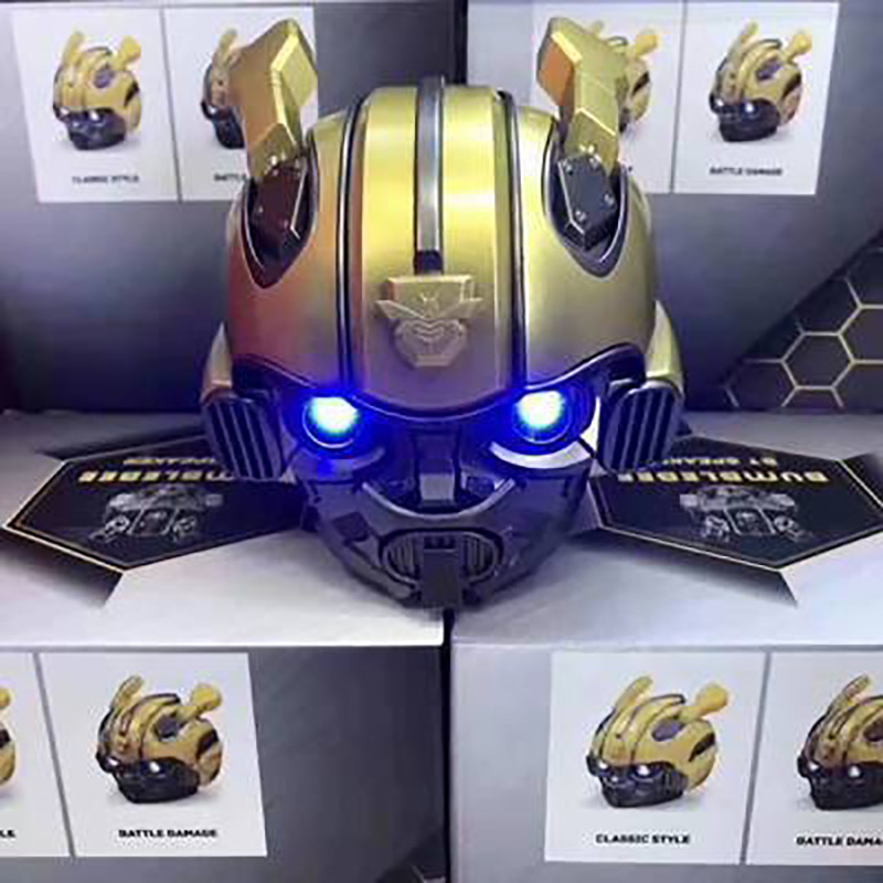Marvel Spider-Man Iron Man Black and White Samurai Bumblebee Optimus Prime Cartoon Bluetooth Speaker Wireless Audio