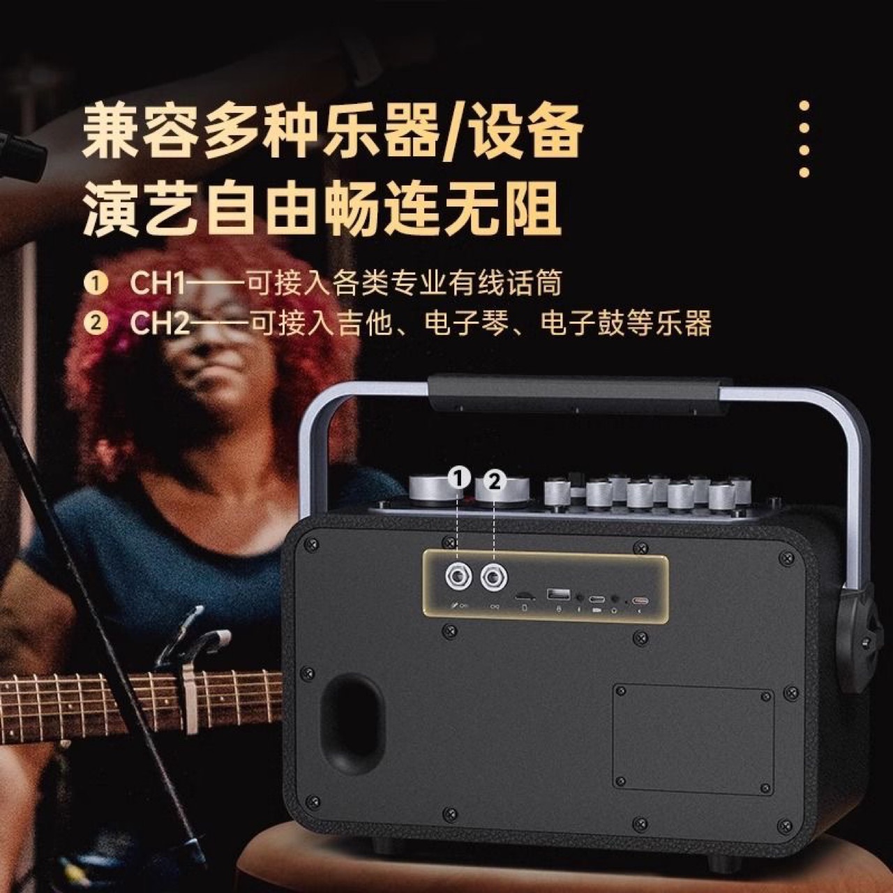 BUBUJIAN SAN S3 Outdoor Portable Handle Speaker Bluetooth Wireless Subwoofer K Song Performance Stereo Audio