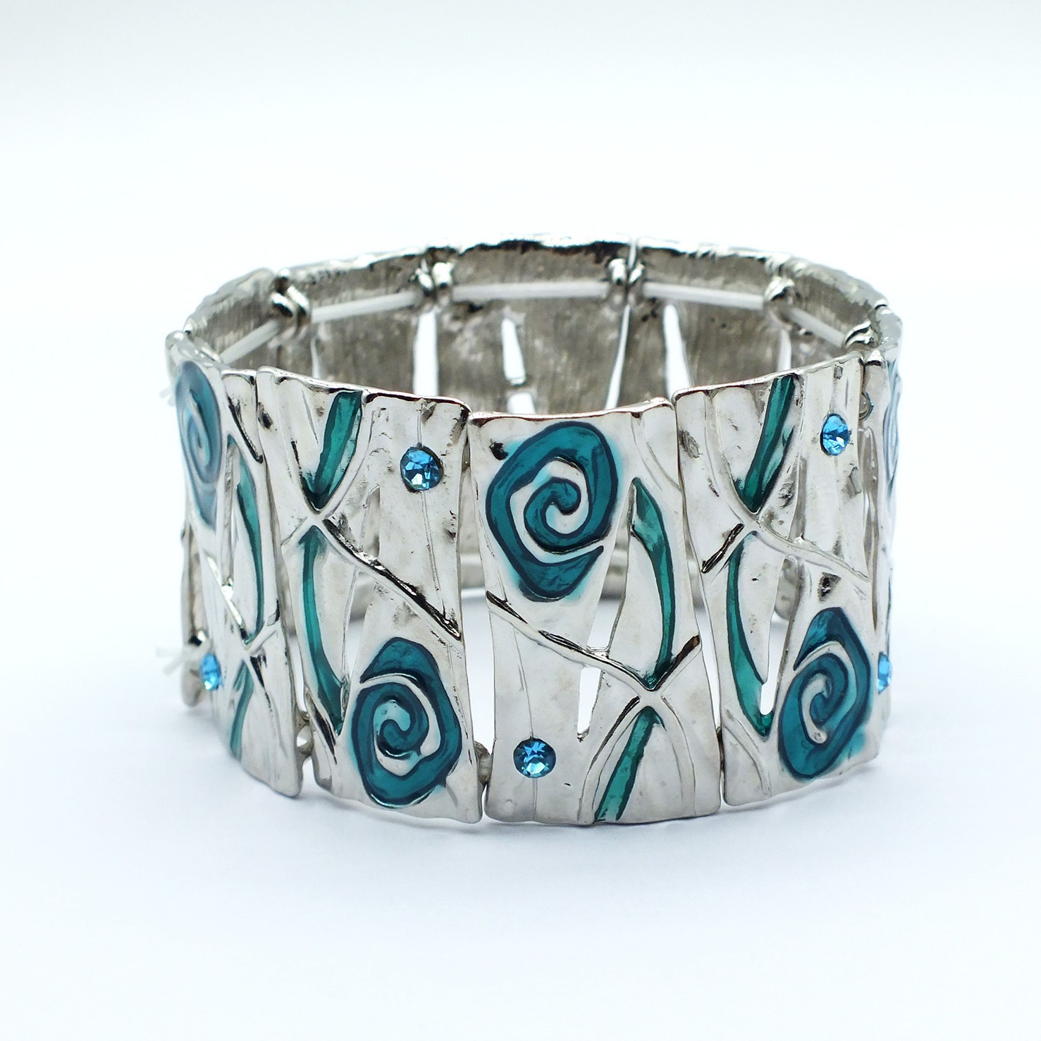 B618 Accessories Mixed Batch Oil Drop Bracelet Geometric Enamel Color Elastic Bracelet