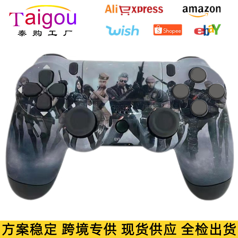 New p4 game controller scheme stable S4 controller Bluetooth 5.0 wireless vibration controller