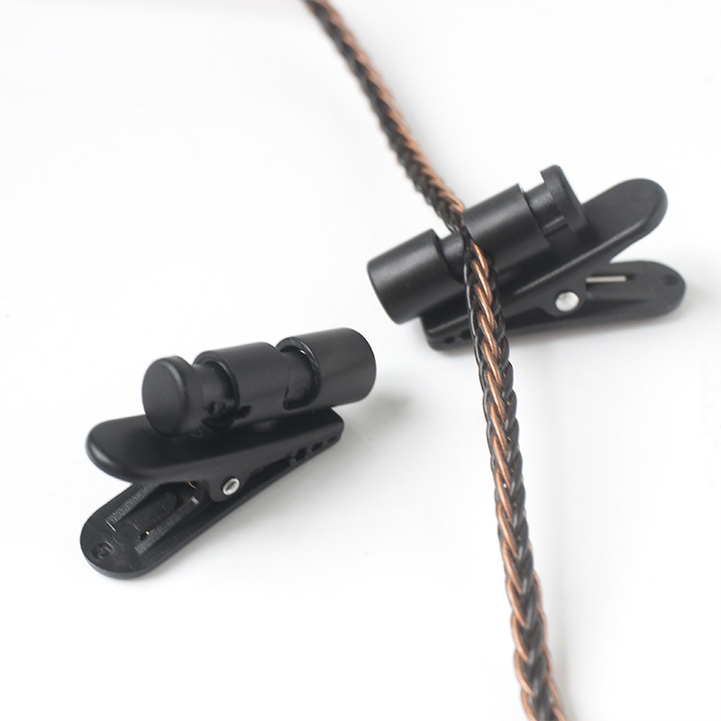 DIY Headphone Cable Clip Rotatable IE800S Headphone Clip Round Cable Flat Cable Clip Earbud Clip