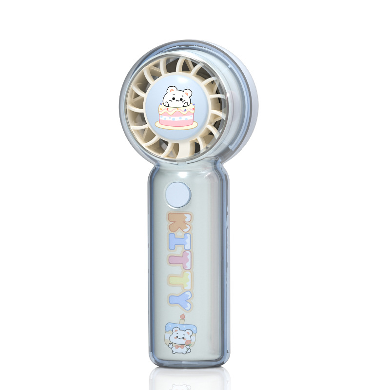 Cartoon Portable Handheld Fan USB Charging Outdoor Lanyard Fan Cute Turbo Fan