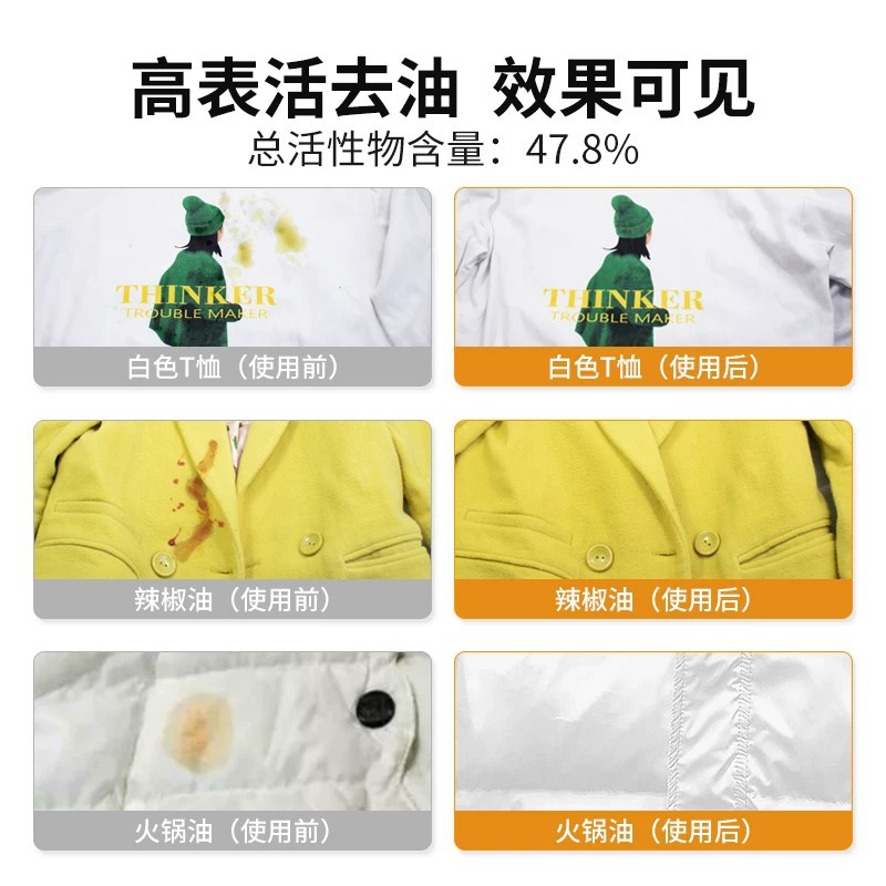 Qiaoao oil removal king series products oil removal king degreaser oil stain remover detergent washing machine oil stain agent