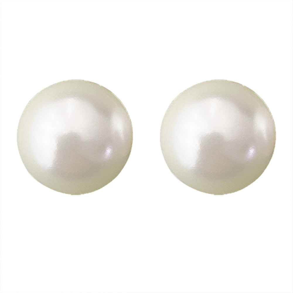 Fever Ear Studs Sense CZ Pearl Large Strong Light Round Earrings Women