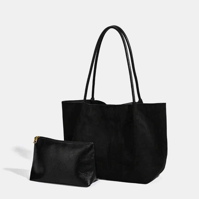 Autumn Winter Large Capacity Suede 2026 New Casual Commute Single Shoulder Handheld Mother-Child Tote Bag