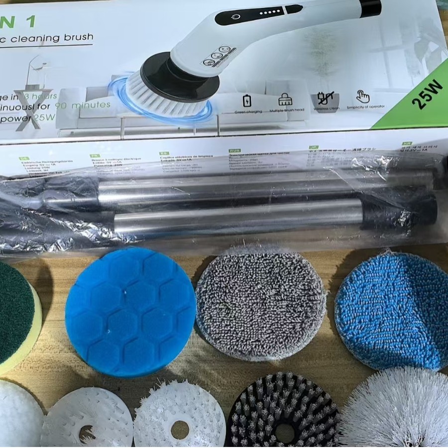 TK multifunctional electric cleaning brush household kitchen bathroom bathroom crevice nine-in-one cleaning