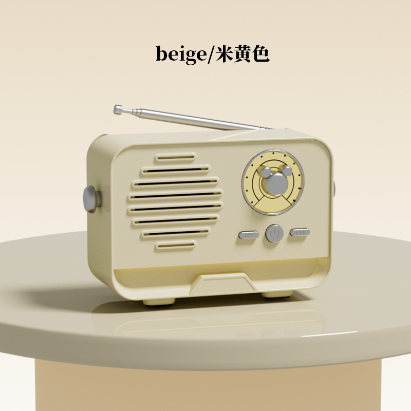 Radio Bluetooth Speaker Mini Portable Handheld Card Insert Home Small Audio Gift Decoration FM Radio