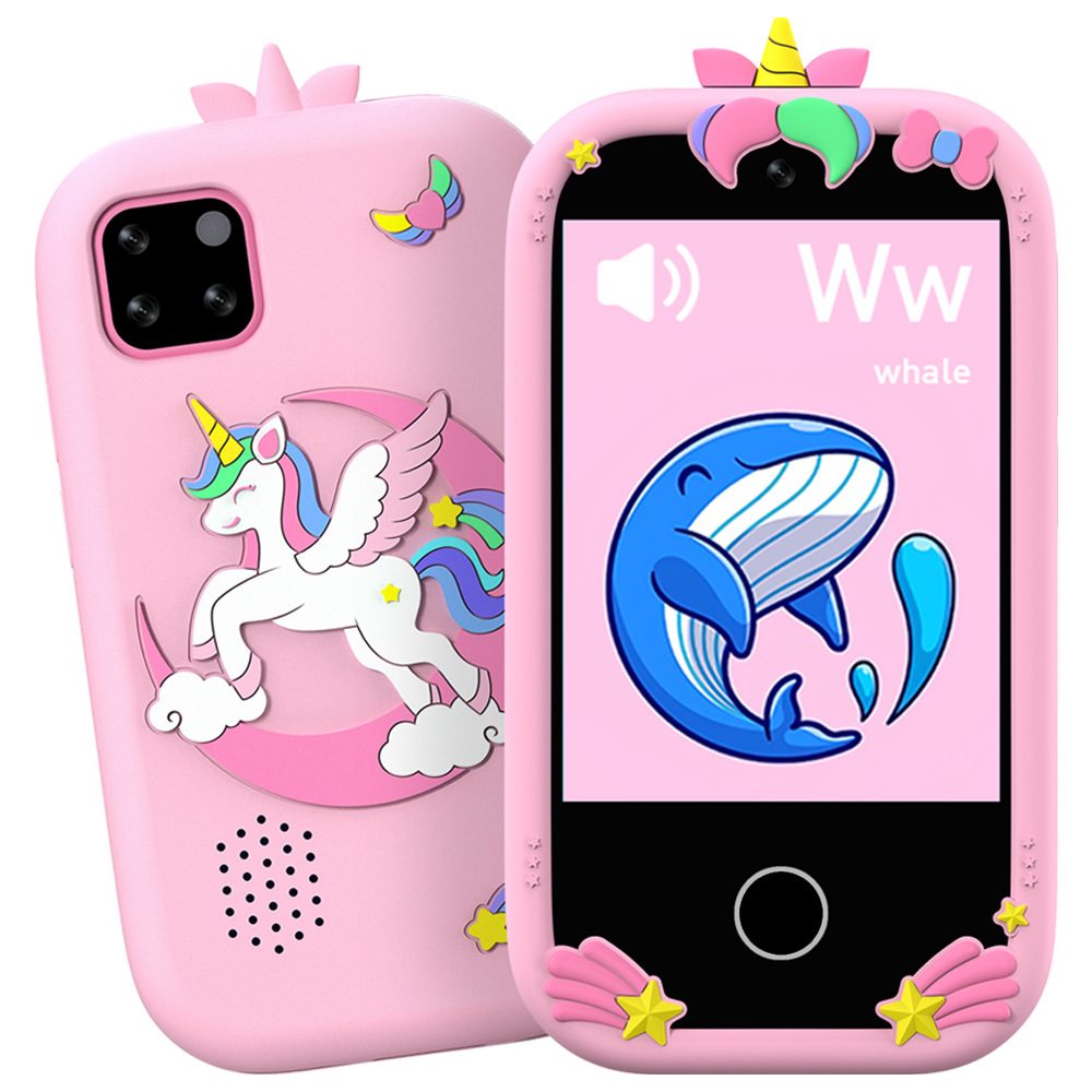 Zongxin W5 Children's MP3 Phone Video Recording Photo Entertainment Cartoon Unicorn Camera Fun Game Touch Large Screen
