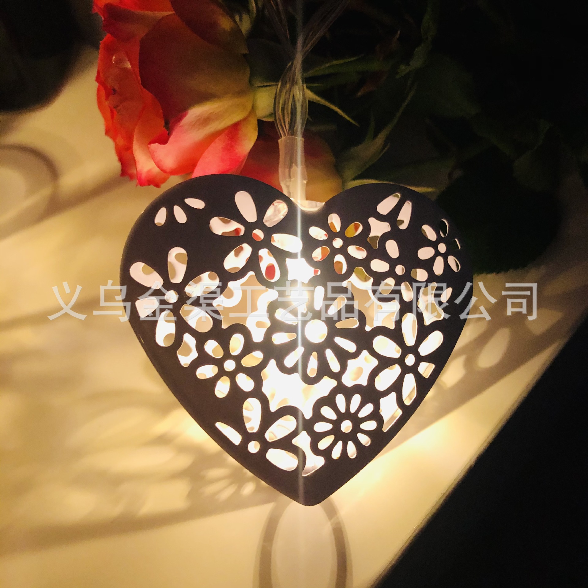2023 New Spring Valentine's Day Decorative Lights LED Heart Light String Heart Shape Light String Confession Car Decoration